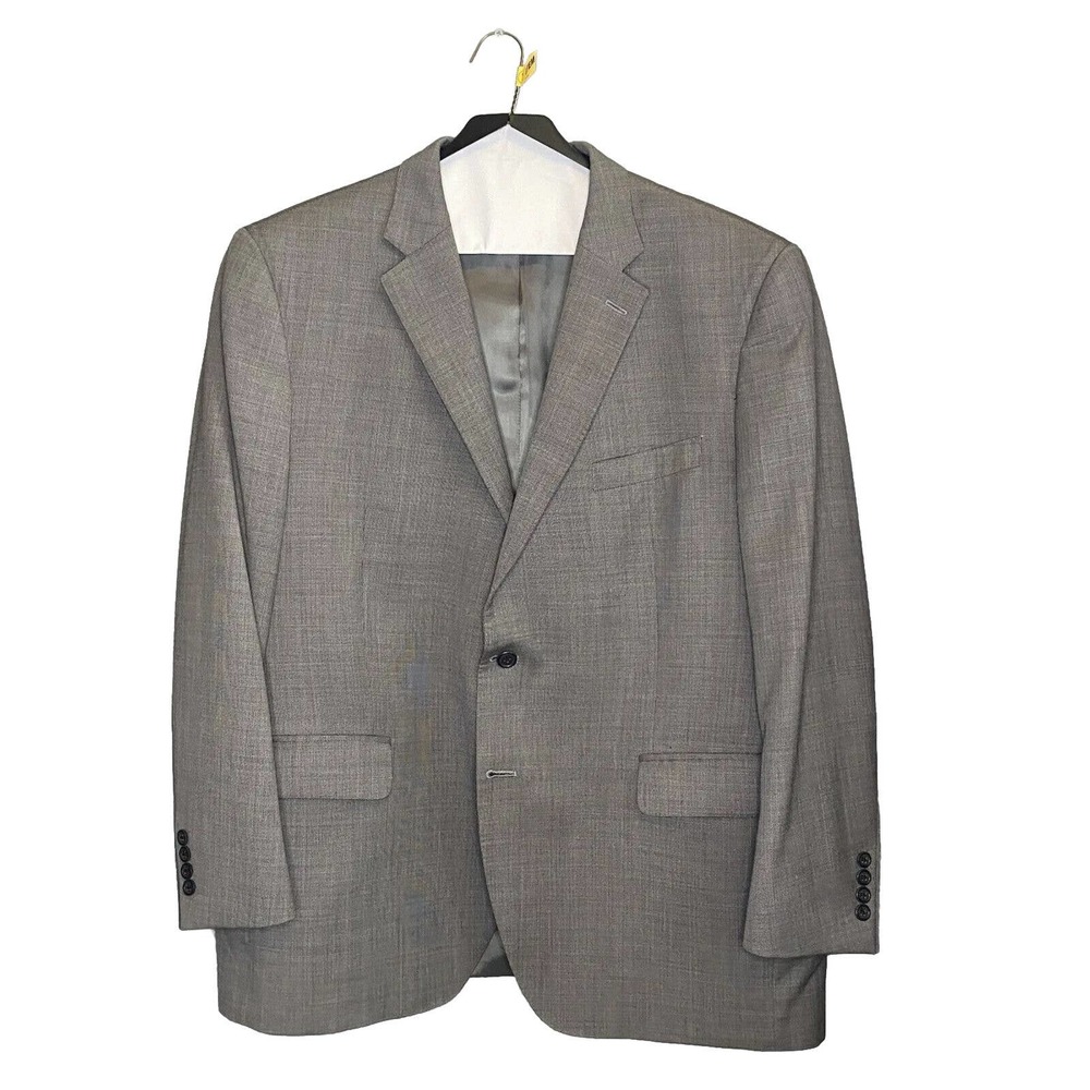 Peter Millar Men's 100% Wool 2-Button Blazer‎ Jacket Gray • 46 Regular